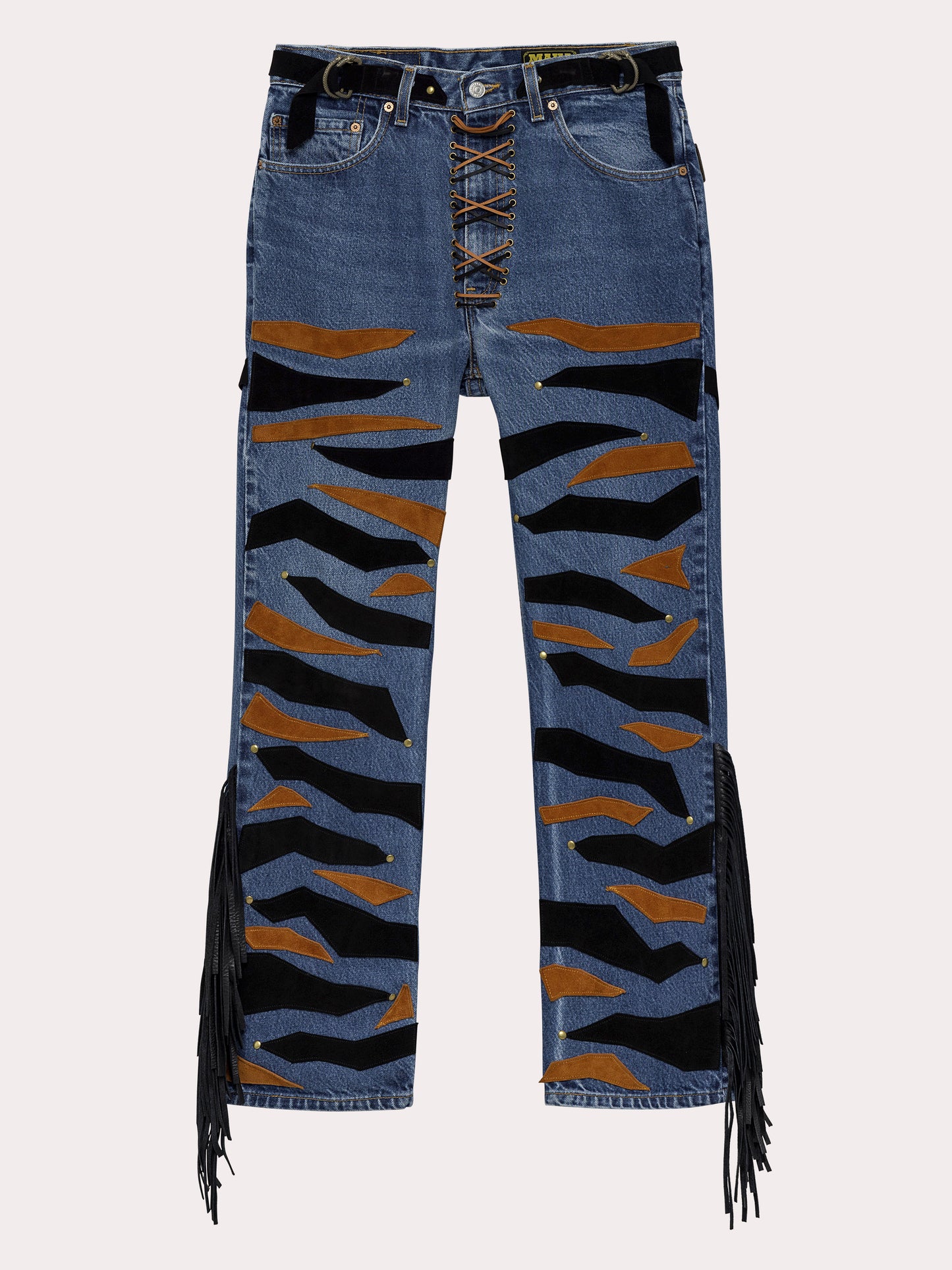 Tiger Stripe Denim Jeans