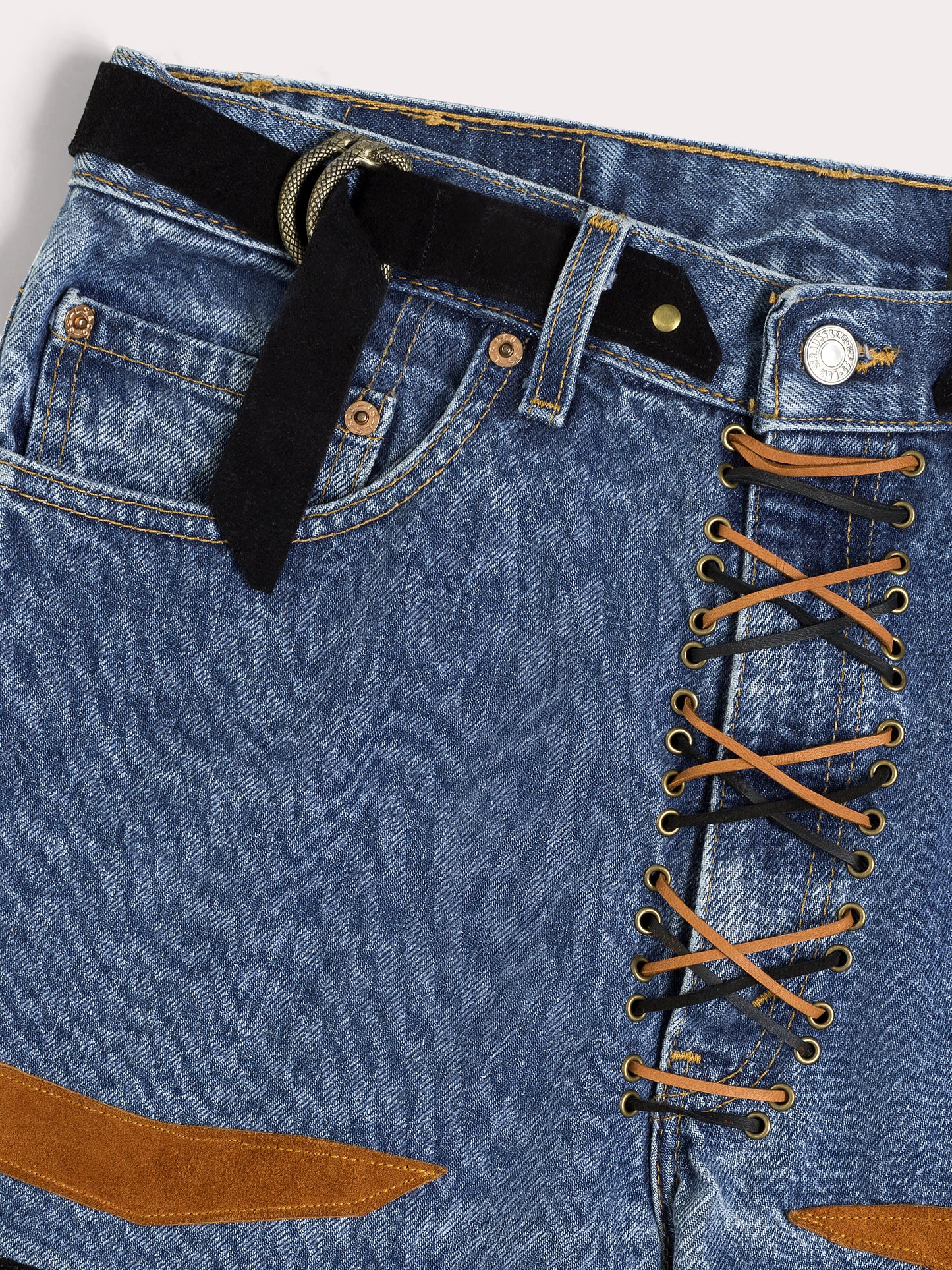 Tiger Stripe Denim Jeans